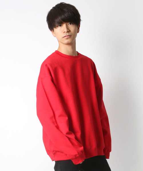 GILDAN（ギルダン）の「GILDAN/ギルダン ビッグシルエットUSAフィットプルオーバークルースウェット トレーナー（スウェット・メンズ・ワイン/オリーブ/ブルー/ホワイト/ブラック/グレー/レッド/ネイビー・XL/M/L）」の7枚目の写真