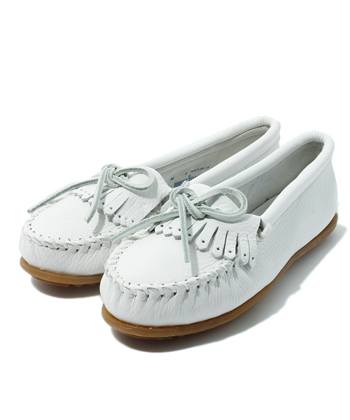 SHIPS for women（シップスフォーウィメン）の「MINNETONKA:モカシン（モカシン/デッキシューズ・レディース・キャメル/ホワイト・37/36/38/35）」の10枚目の写真