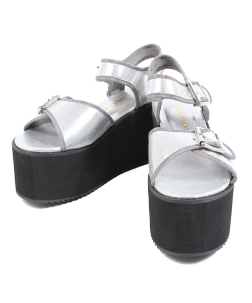 WEGO（ウィゴー）の「WEGO/厚底メタルサンダル（サンダル・レディース・ホワイト/シルバー・23.5/24.5）」の11枚目の写真