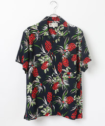 レーヨン オープンカラー アロハシャツ/総柄シャツ
