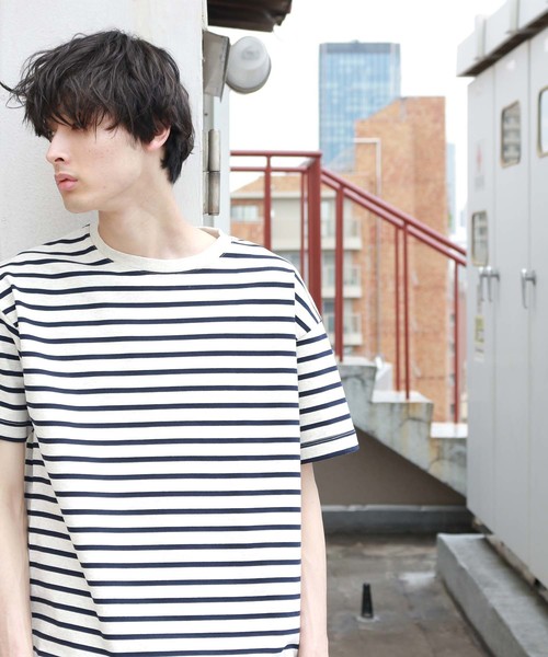 CRAFT STANDARD BOUTIQUE（クラフトスタンダードブティック）の「5分袖BIGカットプルオーバー　○☆（Tシャツ/カットソー・メンズ・ブラック/ネイビー/オフホワイト/ホワイト系その他/グレー系その他/ホワイト系その他4/グレー系その他2/ブルー系その他2・LL/M/L）」の3枚目の写真