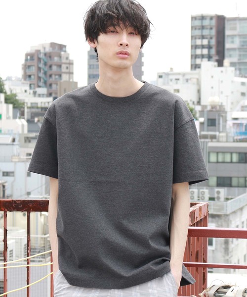 CRAFT STANDARD BOUTIQUE（クラフトスタンダードブティック）の「5分袖BIGカットプルオーバー　○☆（Tシャツ/カットソー・メンズ・ブラック/ネイビー/オフホワイト/ホワイト系その他/グレー系その他/ホワイト系その他4/グレー系その他2/ブルー系その他2・LL/M/L）」の6枚目の写真