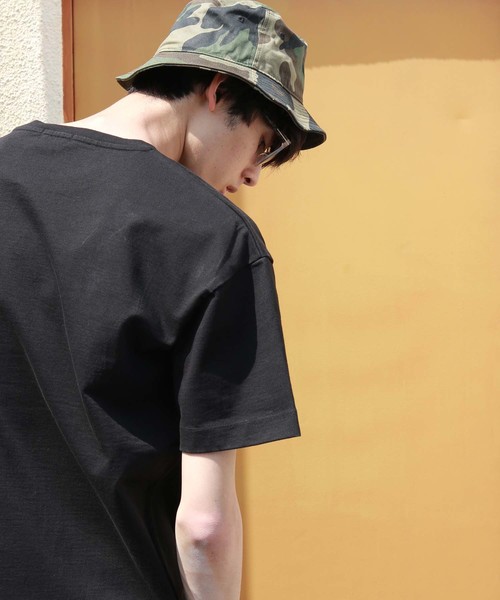 CRAFT STANDARD BOUTIQUE（クラフトスタンダードブティック）の「5分袖BIGカットプルオーバー　○☆（Tシャツ/カットソー・メンズ・ブラック/ネイビー/オフホワイト/ホワイト系その他/グレー系その他/ホワイト系その他4/グレー系その他2/ブルー系その他2・LL/M/L）」の4枚目の写真