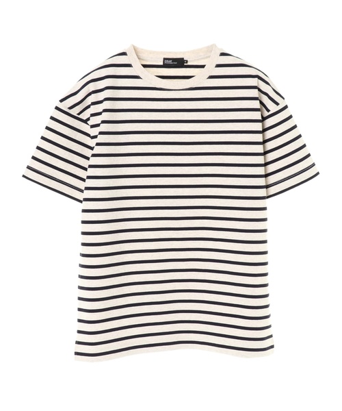 CRAFT STANDARD BOUTIQUE（クラフトスタンダードブティック）の「5分袖BIGカットプルオーバー　○☆（Tシャツ/カットソー・メンズ・ブラック/ネイビー/オフホワイト/ホワイト系その他/グレー系その他/ホワイト系その他4/グレー系その他2/ブルー系その他2・LL/M/L）」の18枚目の写真