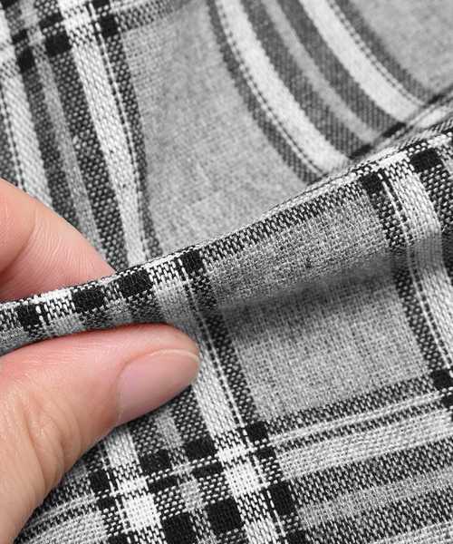 MinoriTY（マイノリティ）の「チェックワイドパンツ 裾しぼり（その他パンツ・メンズ・ベージュ/ネイビー/グレー・M/L）」の11枚目の写真