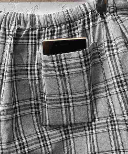 MinoriTY（マイノリティ）の「チェックワイドパンツ 裾しぼり（その他パンツ・メンズ・ベージュ/ネイビー/グレー・M/L）」の14枚目の写真