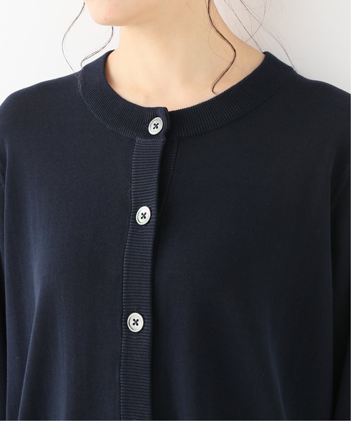 新品　ジャーナルスタンダードラックス　メリノテンジククルーネックカーディガン　紺 JOURNAL STANDARD LUXE（ジャーナルスタンダード ラックス）の「メリノ