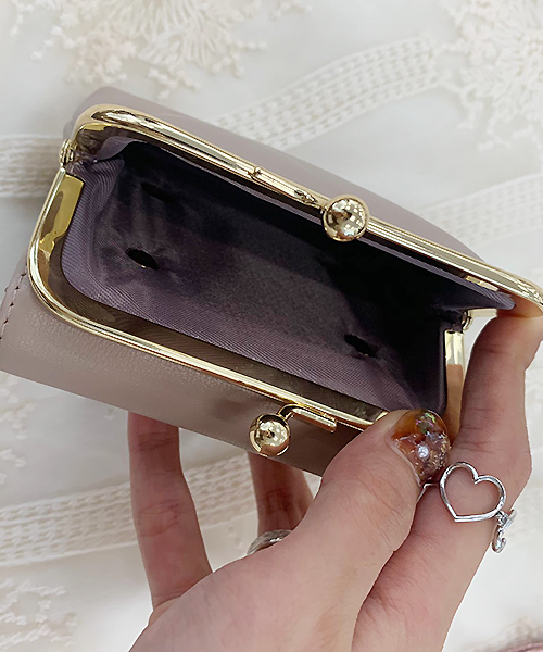 apres jour（アプレジュール）の「ガマグチウォレット【ZOZOTOWN限定アイテム】（財布・レディース・モカ/ピンクベージュ・ﾌﾘ-）」の4枚目の写真