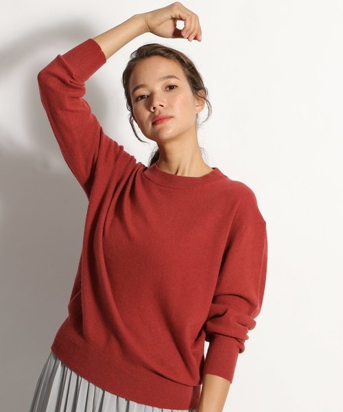 niko and...（ニコアンド）の「MIDAクループルオーバー（ニット/セーター・レディース・ブラウン/ライトグリーン/ボルドー/アイボリー・MEDIUM/LARGE）」の16枚目の写真