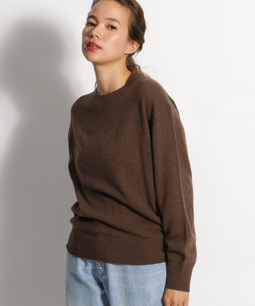 niko and...（ニコアンド）の「MIDAクループルオーバー（ニット/セーター・レディース・ブラウン/ライトグリーン/ボルドー/アイボリー・MEDIUM/LARGE）」の13枚目の写真