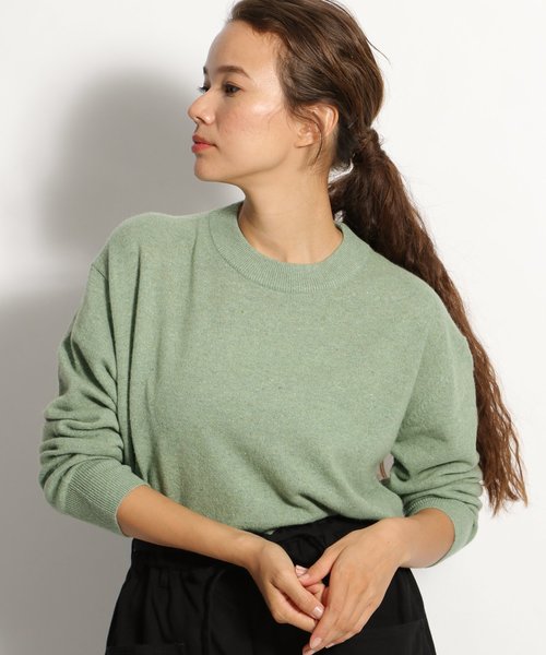 niko and...（ニコアンド）の「MIDAクループルオーバー（ニット/セーター・レディース・ブラウン/ライトグリーン/ボルドー/アイボリー・MEDIUM/LARGE）」の15枚目の写真