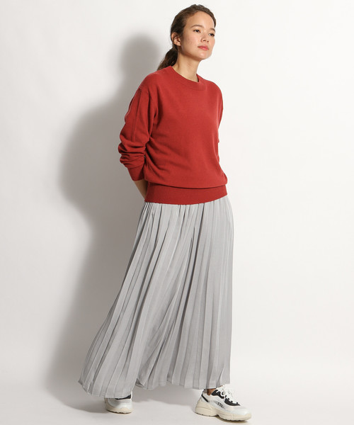 niko and...（ニコアンド）の「MIDAクループルオーバー（ニット/セーター・レディース・ブラウン/ライトグリーン/ボルドー/アイボリー・MEDIUM/LARGE）」の12枚目の写真