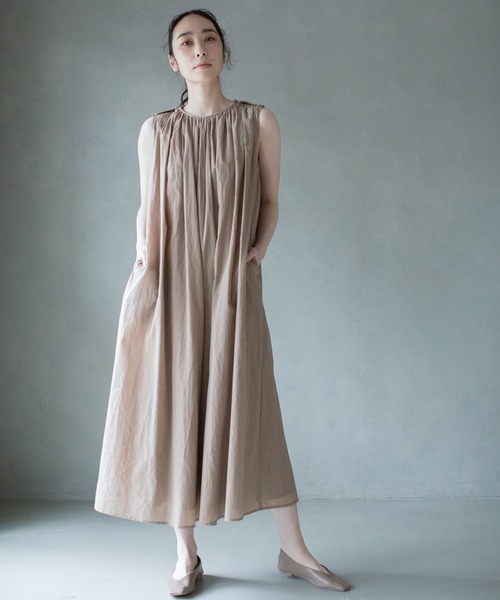 MARECHAL TERRE（マルシャルテル）の「ギャザーオールインワン（つなぎ/オールインワン・レディース・ブラック/ベージュ/イエロー・SMALL/MEDIUM）」の9枚目の写真