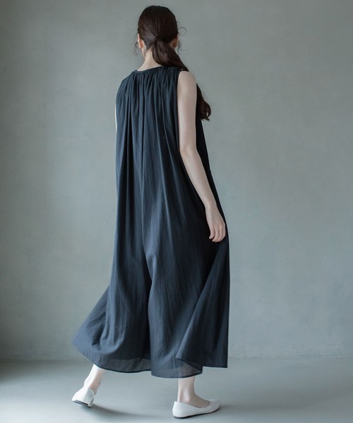 MARECHAL TERRE（マルシャルテル）の「ギャザーオールインワン（つなぎ/オールインワン・レディース・ブラック/ベージュ/イエロー・SMALL/MEDIUM）」の16枚目の写真