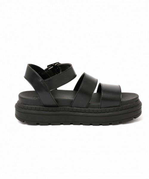 LOWRYS FARM（ローリーズファーム）の「フェイクレザーサンダル　864927（サンダル・レディース・ブラック/アイボリー・LARGE/MEDIUM）」の8枚目の写真