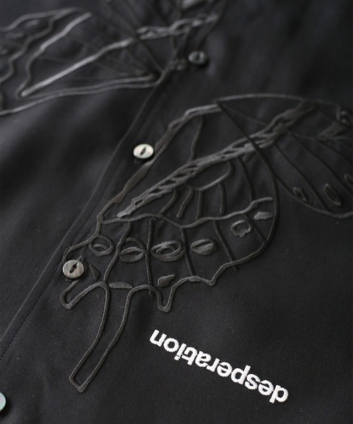 SHAREEF（シャリーフ）の「"BUTTERFLY" S/S BIG SHIRTS（シャツ/ブラウス・メンズ・ホワイト/ブラック/ネイビー・3/1/2）」の7枚目の写真