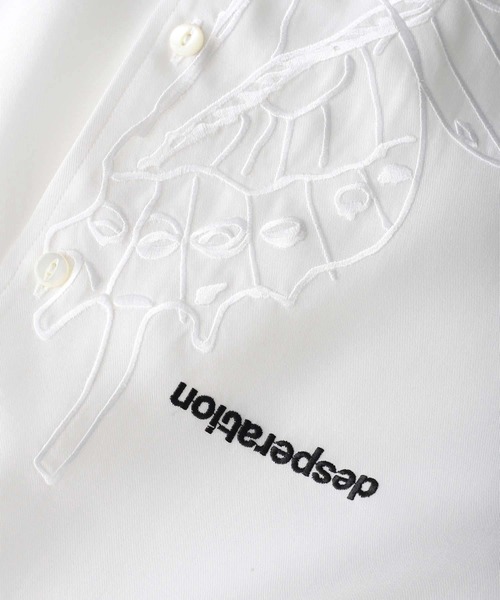 SHAREEF（シャリーフ）の「"BUTTERFLY" S/S BIG SHIRTS（シャツ/ブラウス・メンズ・ホワイト/ブラック/ネイビー・3/1/2）」の12枚目の写真