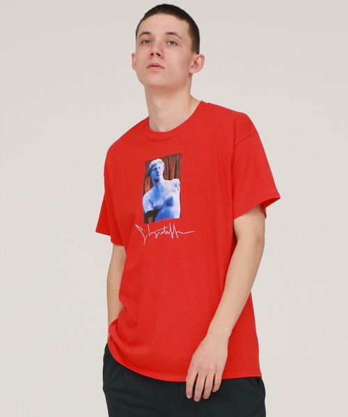 F-LAGSTUF-F(フラグスタフ)の「【F-LAGSTUF-F】Venus Tee / 20SS-FS-63(Tシャツ/カットソー・メンズ・ホワイト/ブラック/レッド・MEDIUM/LARGE/LL)」の1枚目の写真