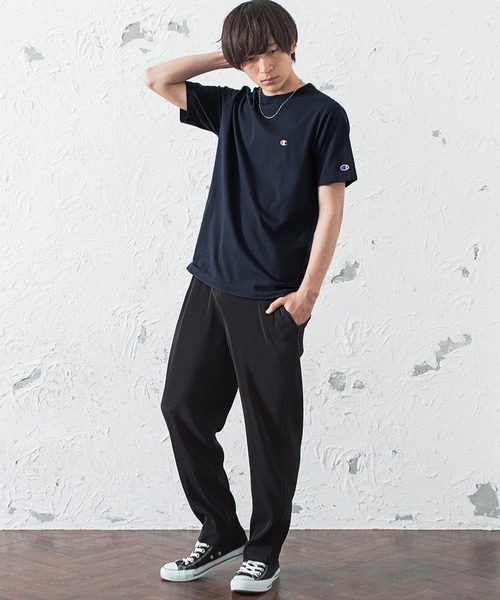 Champion(チャンピオン)の「【Champion】ワンポイントTシャツ(Tシャツ/カットソー・メンズ・ホワイト/ピンク/レッド/ダークグリーン/ミント/ネイビー/グレー/ブラック・L/XL/M)」の17枚目の写真