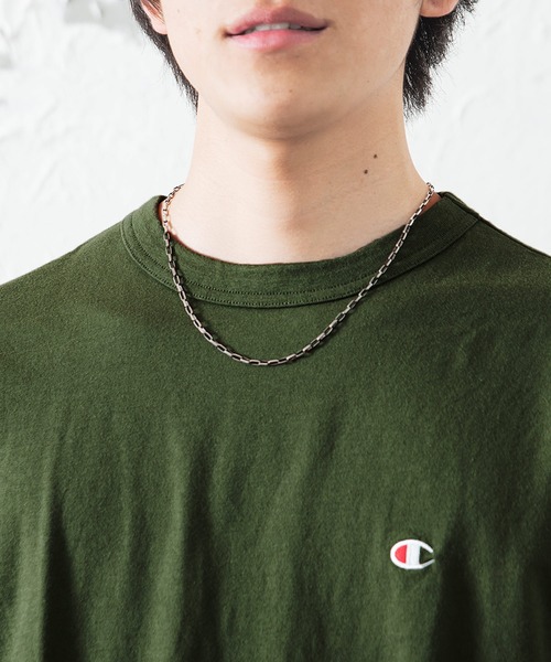 Champion(チャンピオン)の「【Champion】ワンポイントTシャツ(Tシャツ/カットソー・メンズ・ホワイト/ピンク/レッド/ダークグリーン/ミント/ネイビー/グレー/ブラック・L/XL/M)」の20枚目の写真