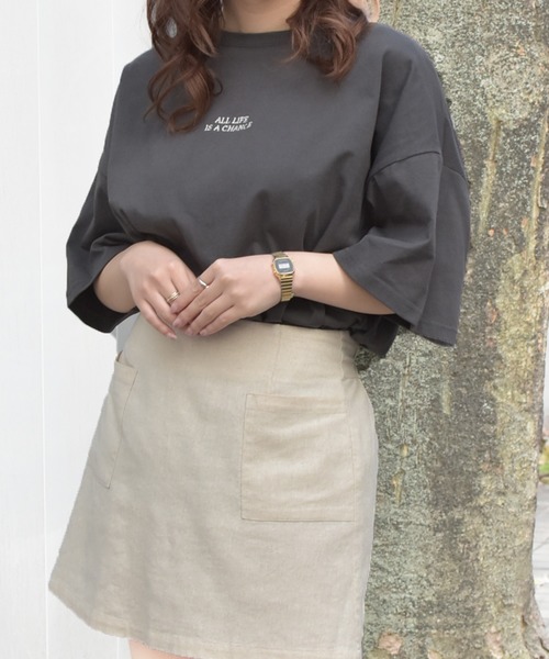 PairPair（ペアペア）の「フォトプリントBIGT(男女兼用)（Tシャツ/カットソー・レディース・ブラック/オフホワイト・FREE）」の5枚目の写真