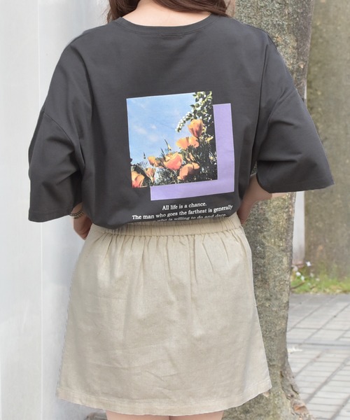 PairPair（ペアペア）の「フォトプリントBIGT(男女兼用)（Tシャツ/カットソー・レディース・ブラック/オフホワイト・FREE）」の7枚目の写真