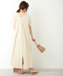 n'ee-ne | 【Web限定】OE天竺フロントスリット2WAYワンピース(ワンピース)