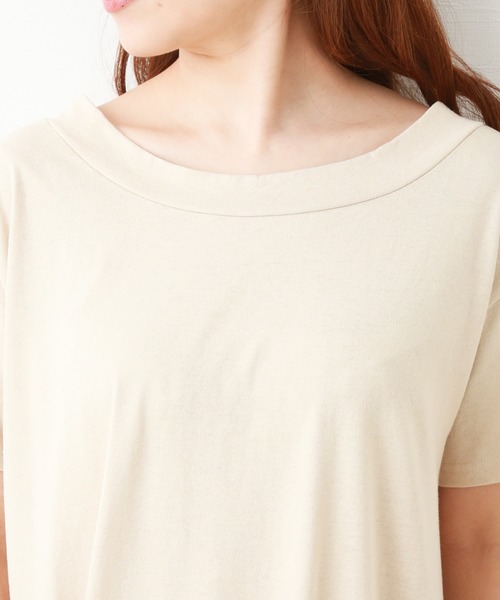 n'ee-ne（ネーネ）の「OE天竺フロントスリット2WAYワンピース（ワンピース・レディース・ブラック/スモークピンク/カーキ/ベージュ・FREE）」の15枚目の写真