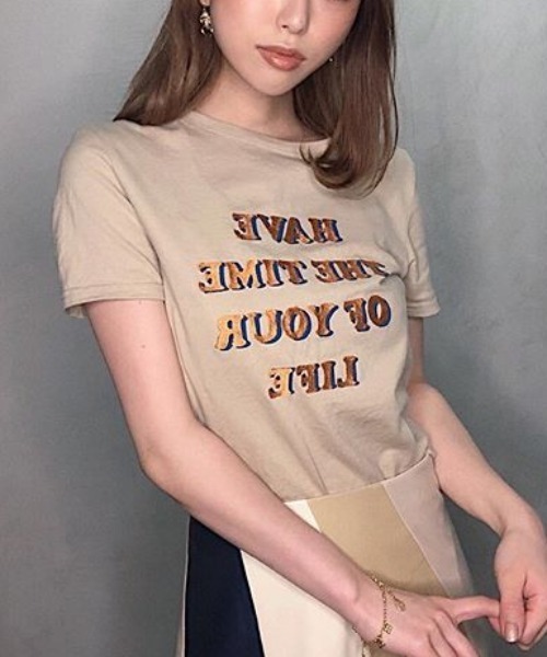 eimy istoire - tシャツ エイミーイストワール eimy istoire eimyロゴフィットTシャツ