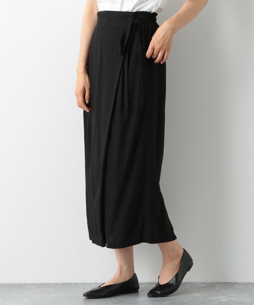 LEPSIM（レプシィム）の「リネンコンラップスカート　886979（スカート・レディース・ブラック/レッド/キナリ・MEDIUM/LARGE）」の3枚目の写真