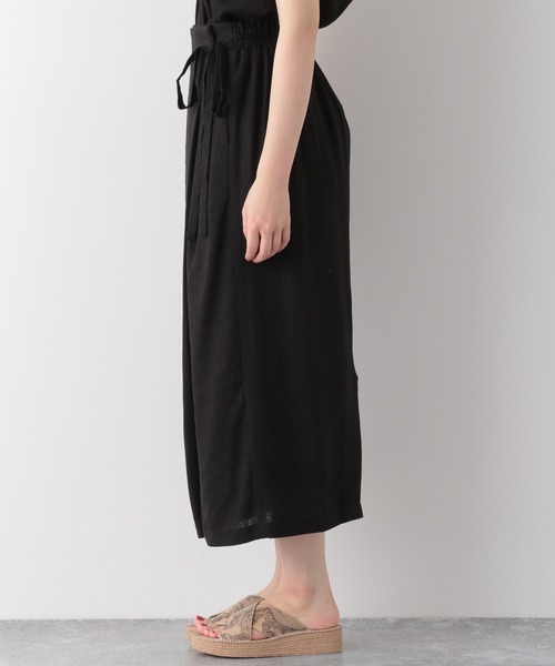 LEPSIM（レプシィム）の「リネンコンラップスカート　886979（スカート・レディース・ブラック/レッド/キナリ・MEDIUM/LARGE）」の7枚目の写真