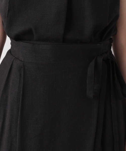 LEPSIM（レプシィム）の「リネンコンラップスカート　886979（スカート・レディース・ブラック/レッド/キナリ・MEDIUM/LARGE）」の10枚目の写真