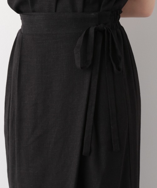 LEPSIM（レプシィム）の「リネンコンラップスカート　886979（スカート・レディース・ブラック/レッド/キナリ・MEDIUM/LARGE）」の9枚目の写真