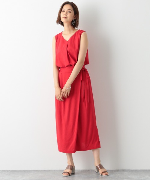 LEPSIM（レプシィム）の「リネンコンラップスカート　886979（スカート・レディース・ブラック/レッド/キナリ・MEDIUM/LARGE）」の16枚目の写真