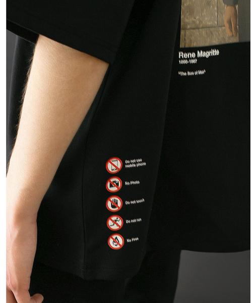 MONKEY TIME(モンキータイム)の「<RENE MAGRITTE>Directed by <monkey time> SON OF MAN T/Tシャツ(Tシャツ/カットソー・メンズ・ブラック・2/3/1)」の4枚目の写真