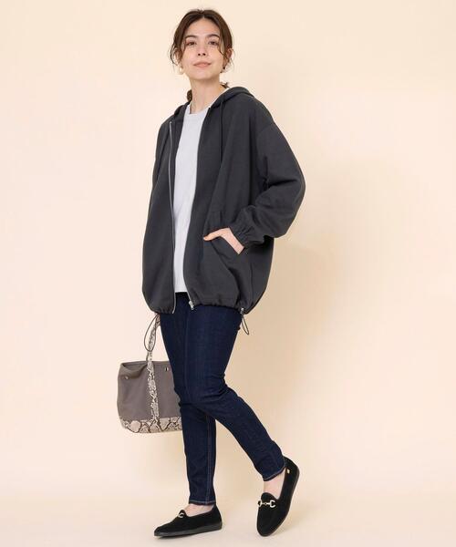 coen（コーエン）の「【WEB限定カラー】USAコットンクルーネックロングスリーブTシャツ（Tシャツ/カットソー・レディース・コバルトブルー/ホワイト/グレー/ダークグレー/ブラウン・FREE）」の19枚目の写真