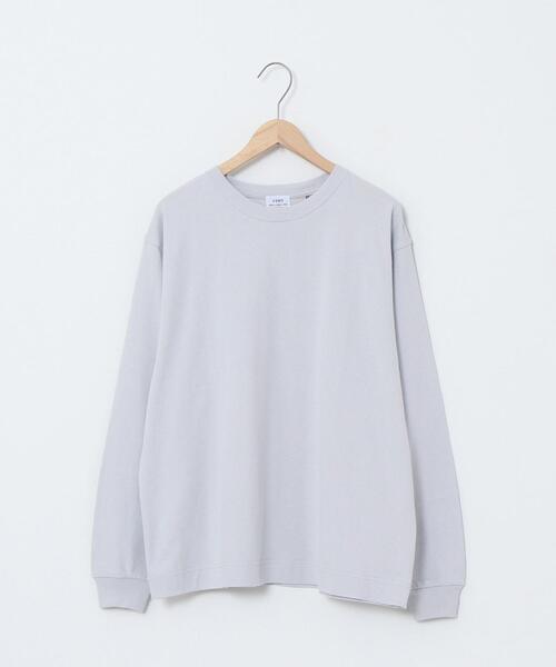 coen（コーエン）の「【WEB限定カラー】USAコットンクルーネックロングスリーブTシャツ（Tシャツ/カットソー・レディース・コバルトブルー/ホワイト/グレー/ダークグレー/ブラウン・FREE）」の16枚目の写真