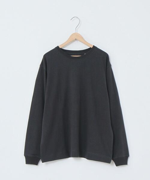 coen（コーエン）の「【WEB限定カラー】USAコットンクルーネックロングスリーブTシャツ（Tシャツ/カットソー・レディース・コバルトブルー/ホワイト/グレー/ダークグレー/ブラウン・FREE）」の14枚目の写真