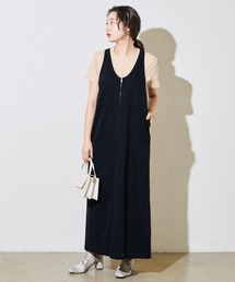 mystic | フロントZIPジャンパースカート(ワンピース)