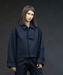 my beautiful landlet | 【my beautiful landlet】 stretch double cloth blouson(ブルゾン)