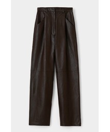 MOUSSY | FAUX LEATHER STRAIGHT パンツ(その他パンツ)