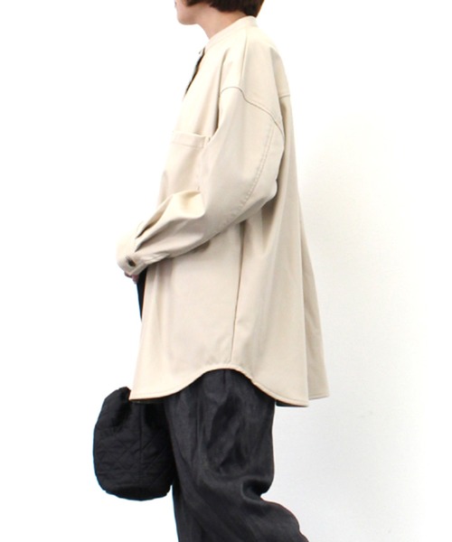 STYLEBLOCK（スタイルブロック）の「PUレザージャケット（その他アウター・レディース・ベージュ/キャメル/ブラック/カーキ/ライトベージュ・M）」の7枚目の写真