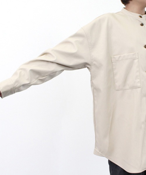 STYLEBLOCK（スタイルブロック）の「PUレザージャケット（その他アウター・レディース・ベージュ/キャメル/ブラック/カーキ/ライトベージュ・M）」の9枚目の写真