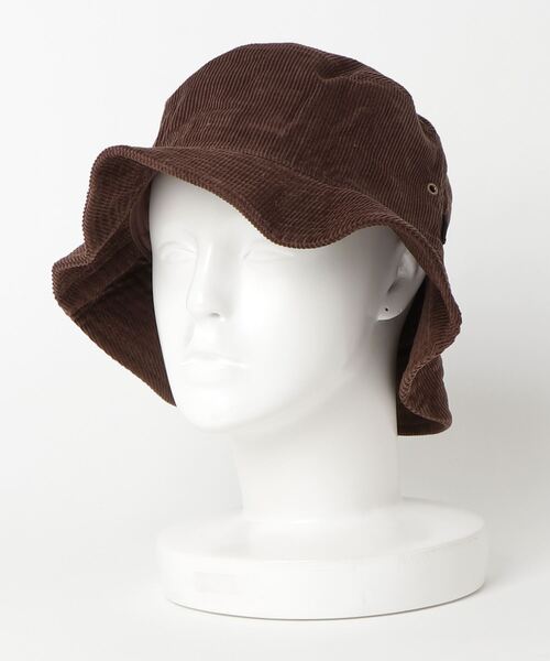 newhattan(ニューハッタン)の「【 NEWHATTAN / ニューハッタン 】COUDUROY BUCKET HAT コーデュロイバケットハット‥(ハット・メンズ・タン/ネイビー/バーガンディー/ダークブラウン/ダークグリーン/ダークグレー/ブラック・FREE)」の4枚目の写真