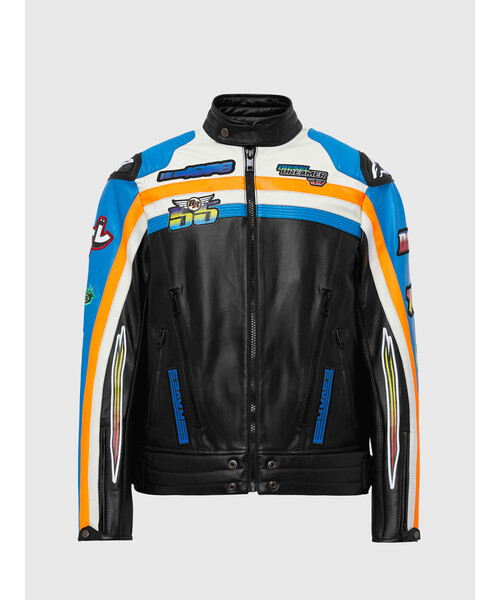 DIESEL（ディーゼル）の「メンズ レザージャケット モーターサイクル 