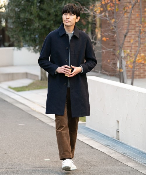 URBAN RESEARCH ROSSO MEN（アーバンリサーチロッソメン）の「【一部WEB限定カラー】ラムズウールエルボーパッチニット（ニット/セーター・メンズ・ブラック/ネイビー/ブルー/グレー/カーキ/オレンジ・SMALL/MEDIUM/LARGE/X-LARGE）」の11枚目の写真