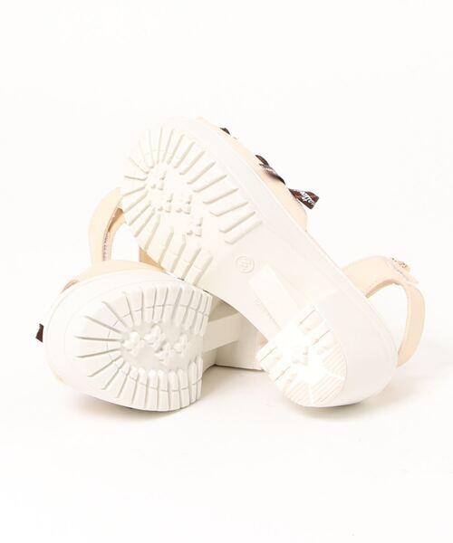 algy（アルジー）の「【ALGY】ロゴ入りワイドベルトヒールサンダル（サンダル・キッズ・ブラック/アイボリー/ネイビー・19.0cm/21.0cm/22.0cm/23.0cm/20.0cm）」の5枚目の写真