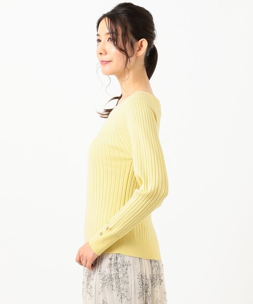 ANY SIS（エニィスィス）の「【洗える】キュウシンRIB ニット（ニット/セーター・レディース・ライラック系/ライトグリーン系/アイボリー系/ライトイエロー系・4）」の14枚目の写真