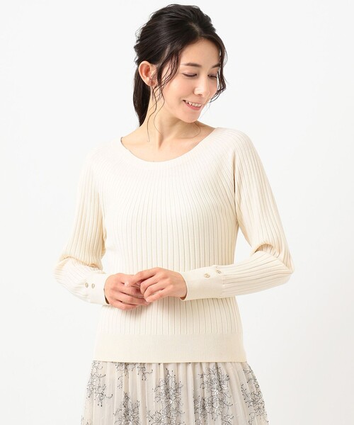 ANY SIS（エニィスィス）の「【洗える】キュウシンRIB ニット（ニット/セーター・レディース・ライラック系/ライトグリーン系/アイボリー系/ライトイエロー系・4）」の20枚目の写真