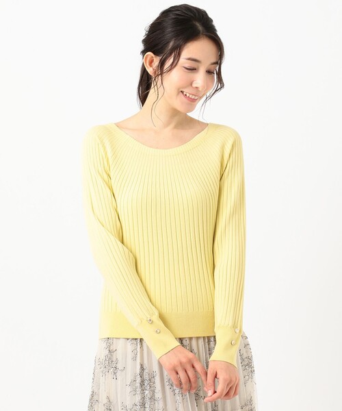ANY SIS（エニィスィス）の「【洗える】キュウシンRIB ニット（ニット/セーター・レディース・ライラック系/ライトグリーン系/アイボリー系/ライトイエロー系・4）」の21枚目の写真